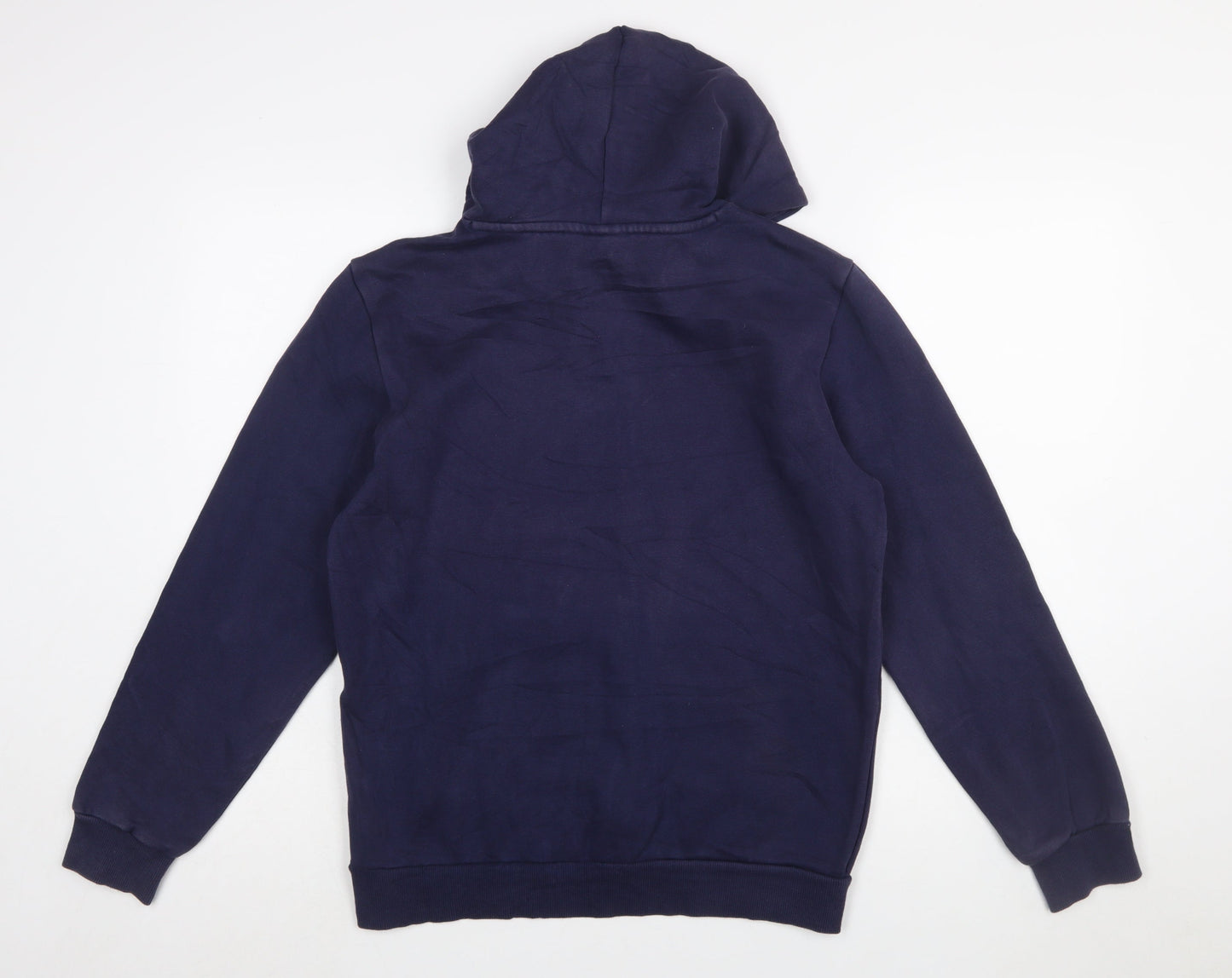 Puma Men's Blue Pullover Hoodie S Regular Fit Logo Sportswear