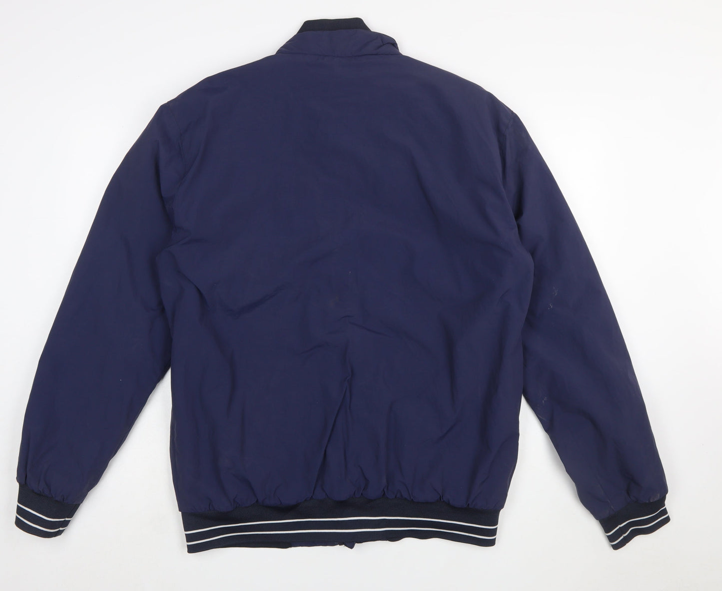 Kappa Men's Blue 2XL Bomber Jacket Full Zip Nylon Sports Style
