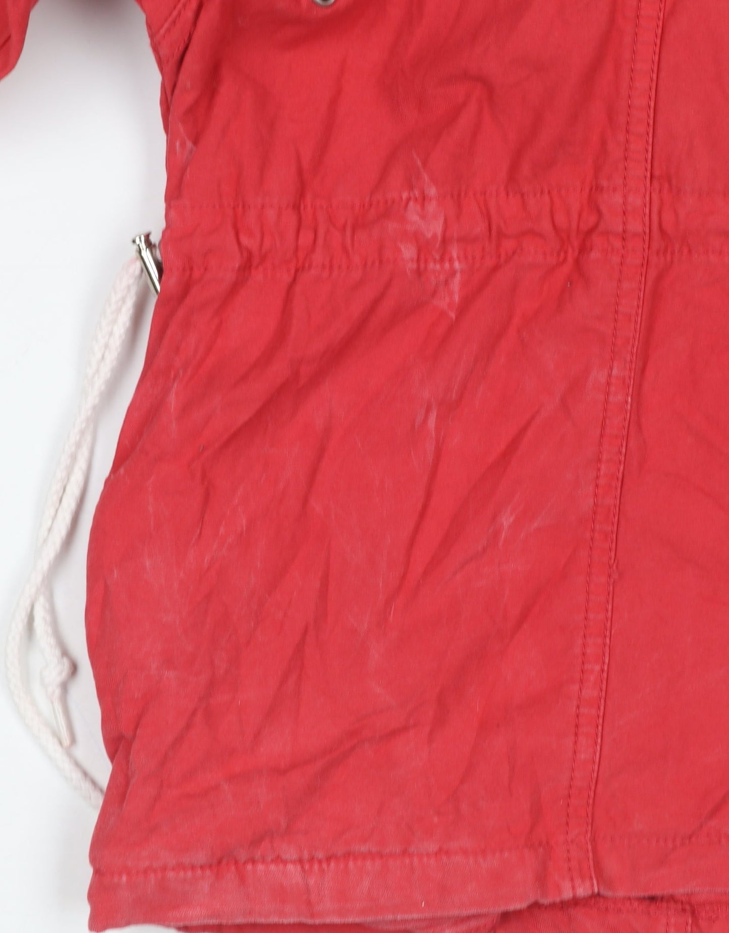 Urban Outfitters Women’s Red Hooded Cotton Anorak Jacket Size S