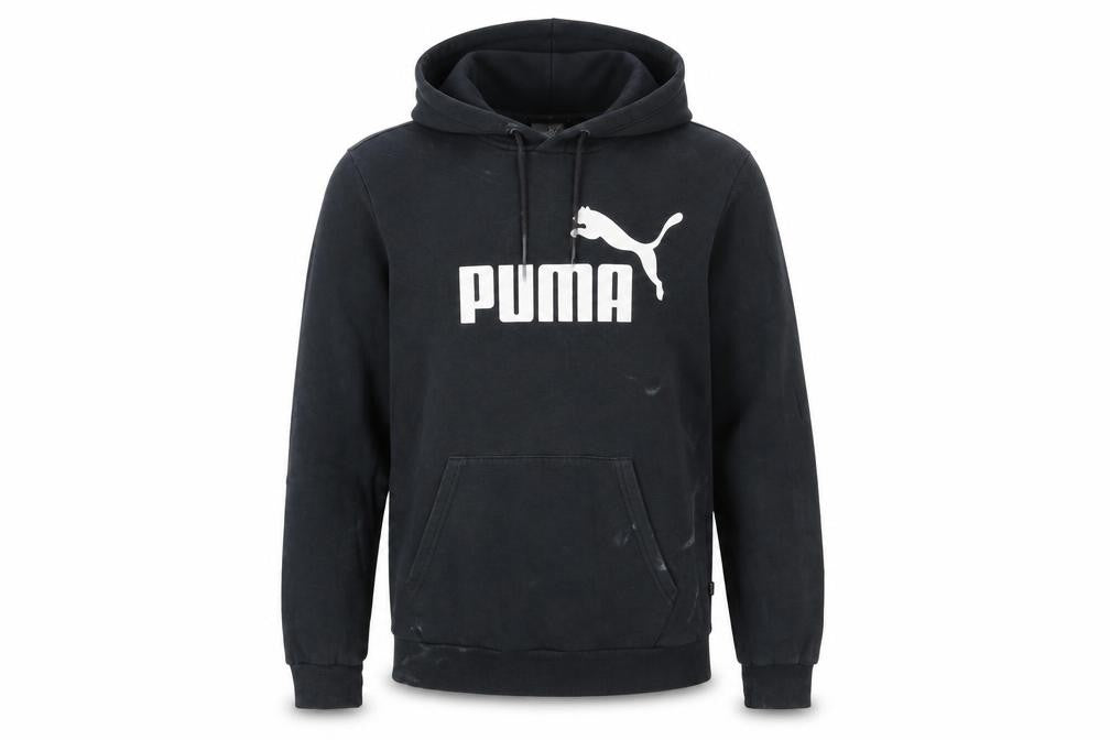 Puma Mens Black Pullover Hoodie S Hooded Logo Sports Sweatshirt