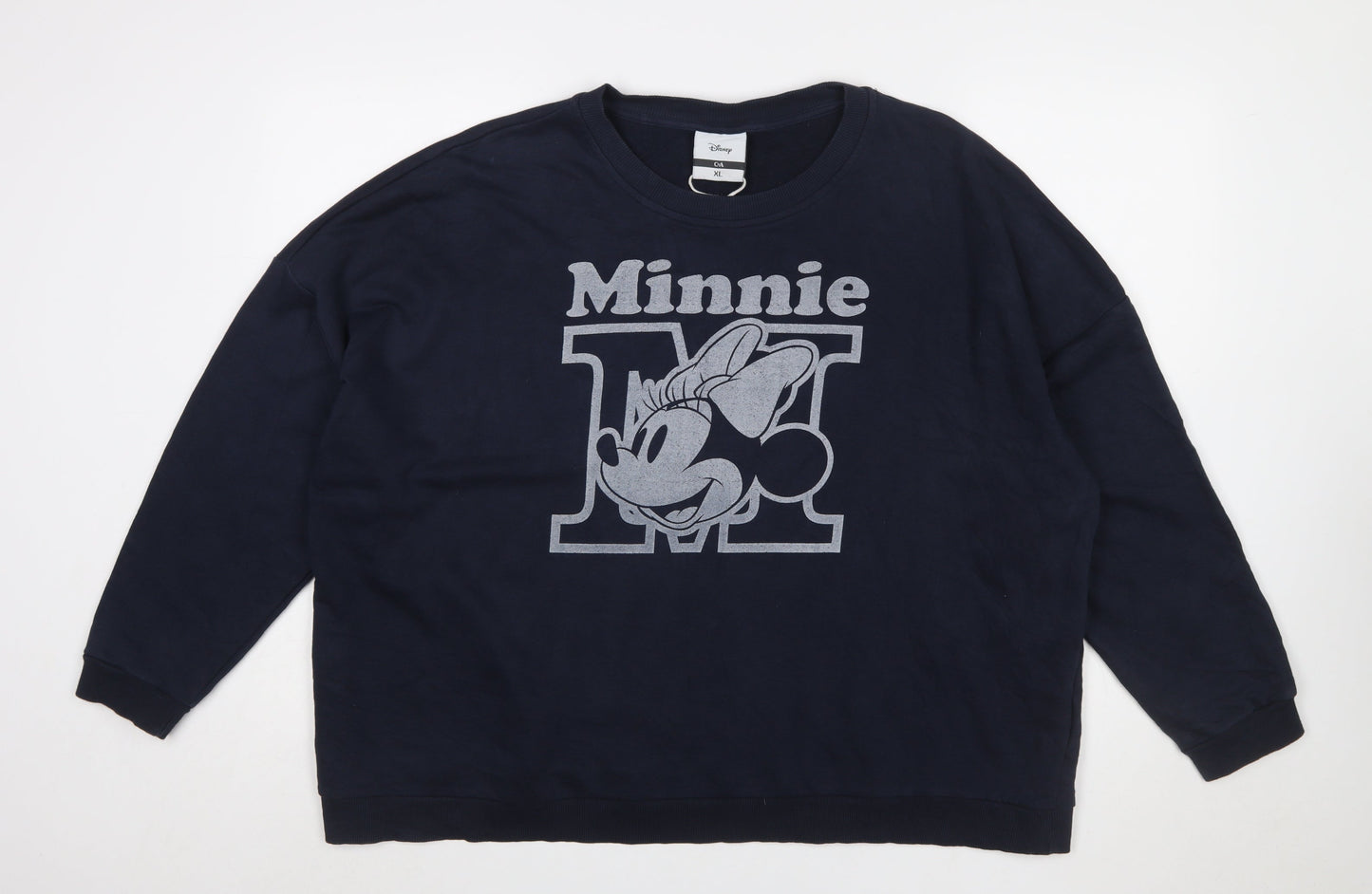 Disney C&A Women Blue XL Pullover Minnie Mouse Sweatshirt