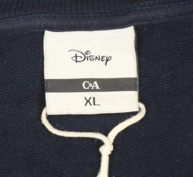 Disney C&A Women Blue XL Pullover Minnie Mouse Sweatshirt