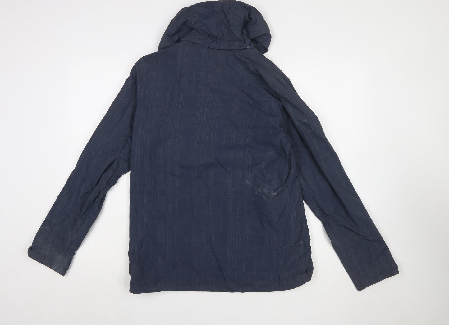 Umbro Women's Blue Waterproof Hooded Rain Jacket Size 12