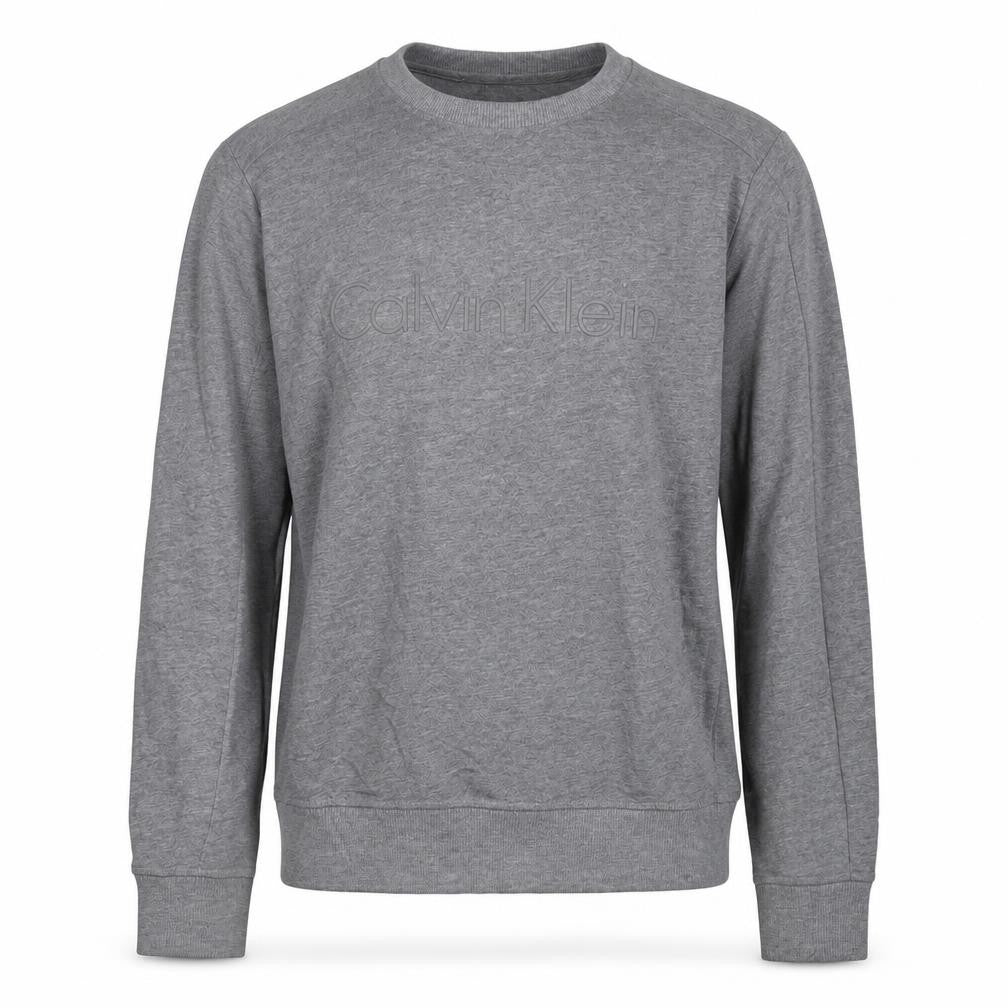 Calvin Klein Jeans Men’s Grey Logo Pullover Sweatshirt Size S