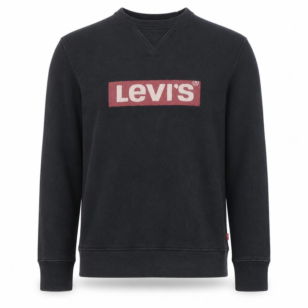 Levi's Men's Black Graphic Logo Pullover Sweatshirt Size S