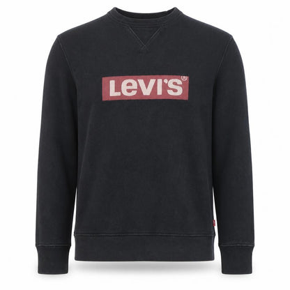 Levi's Men's Black Graphic Logo Pullover Sweatshirt Size S