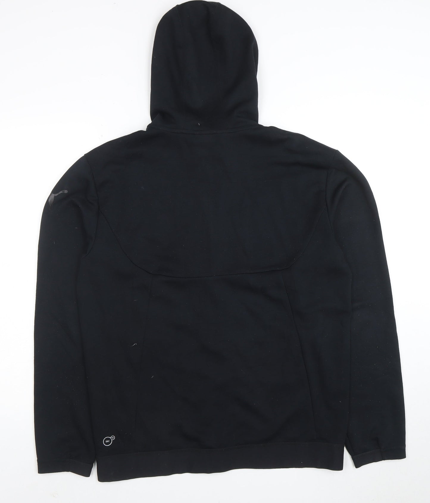 Puma Men’s Black Full Zip Hoodie Size M Regular Fleece Sweatshirt