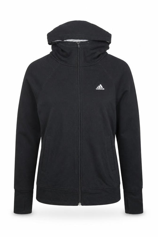 Adidas Womens Black Climalite Full Zip Hoodie Size S