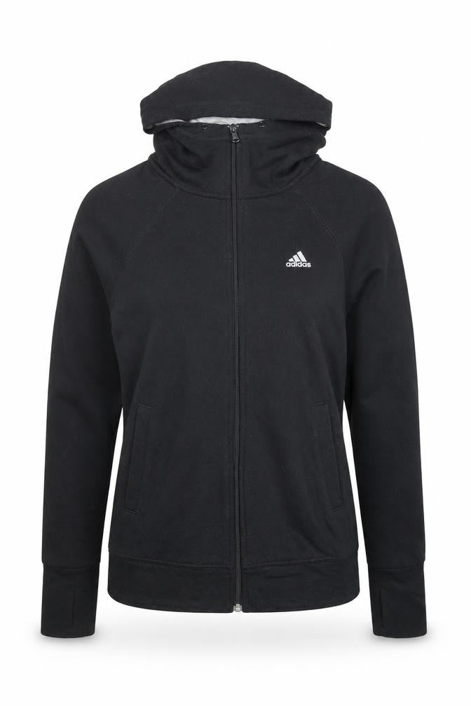 Adidas Womens Black Climalite Full Zip Hoodie Size S