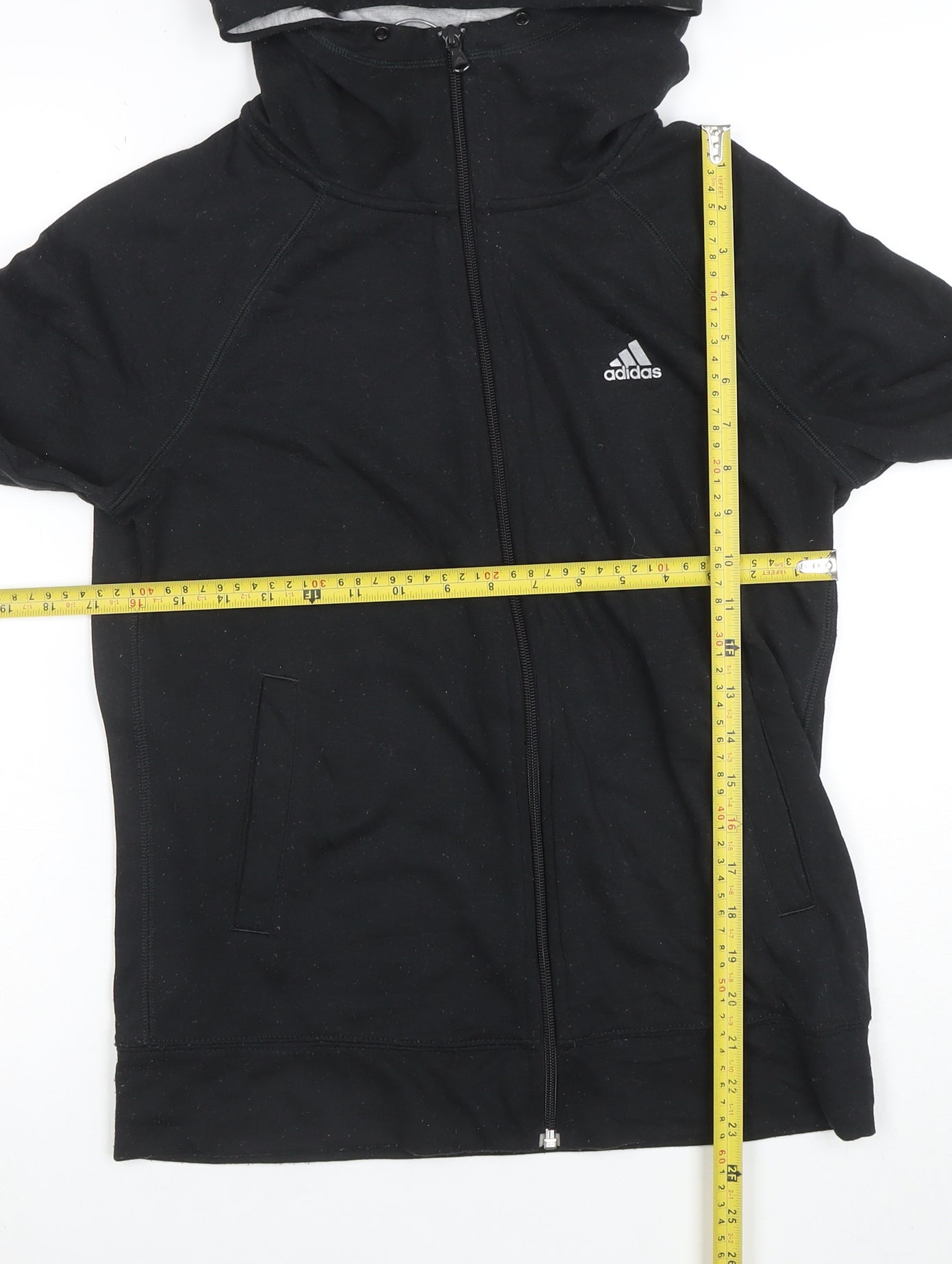 Adidas Womens Black Climalite Full Zip Hoodie Size S