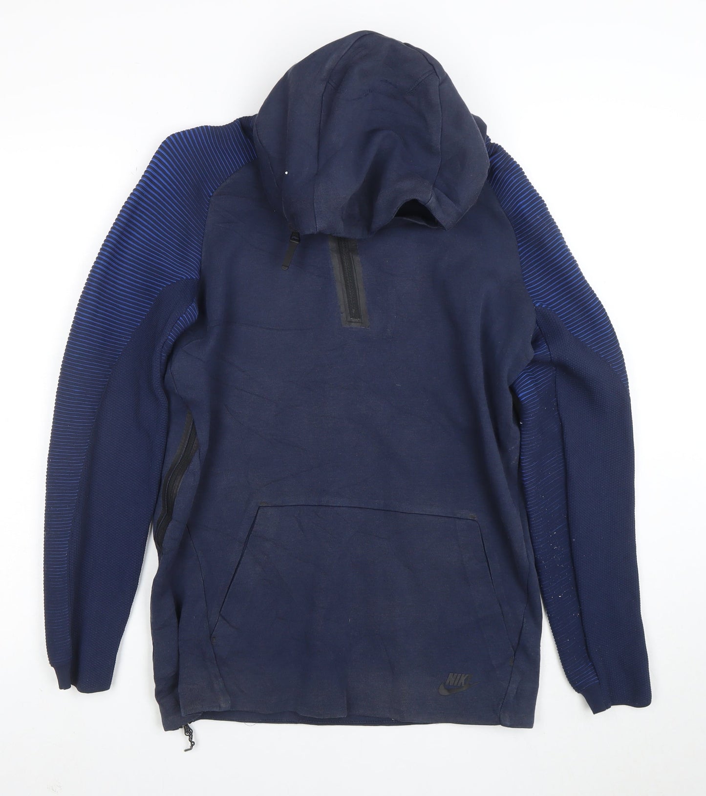 Nike Men's Blue Pullover Hoodie Size S Long Sleeve Athletic Fit