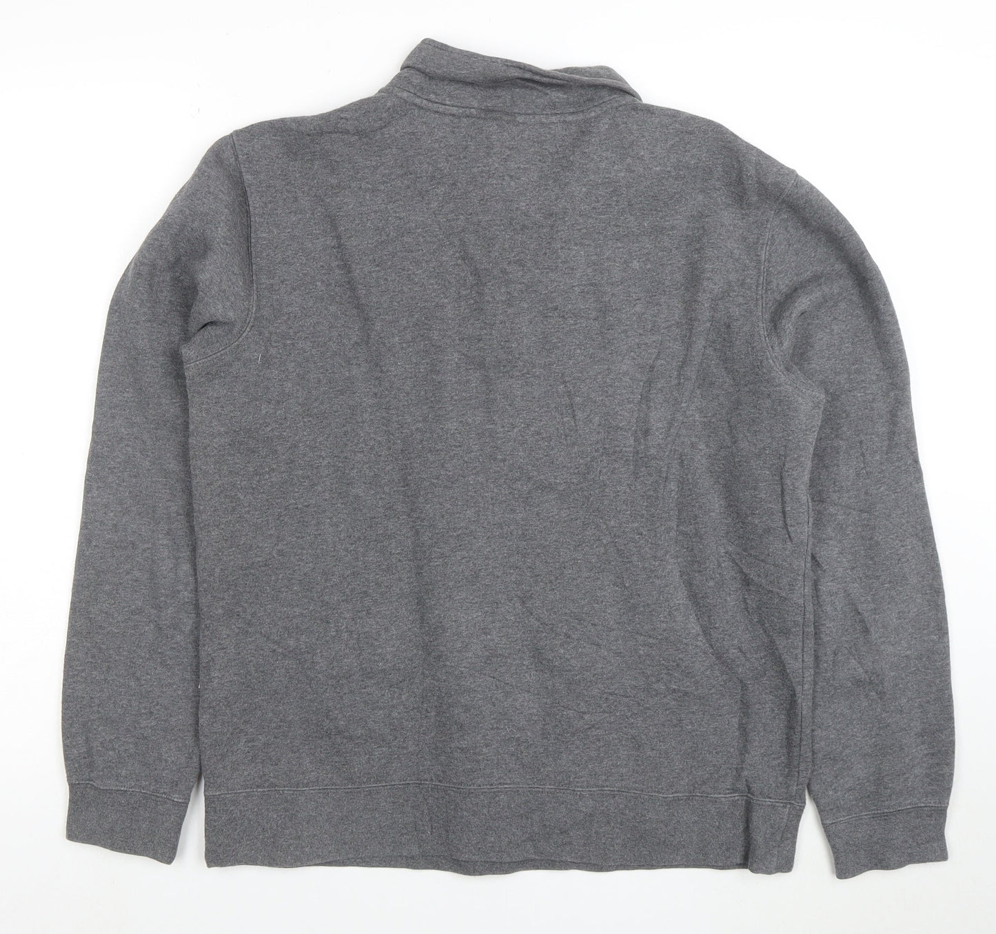 Nike Mens Grey 1/2 Zip Fleece Sweatshirt Medium Regular Fit