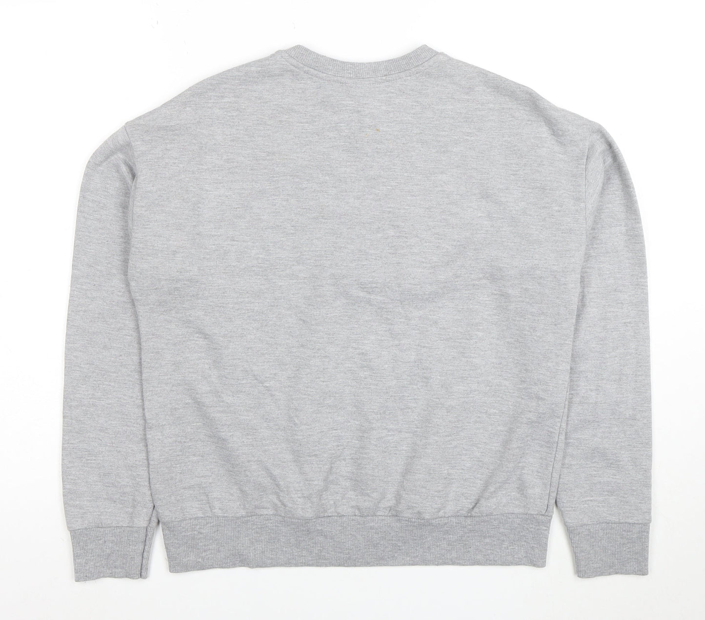 Disney Women's Grey Stitch Sweatshirt XS Crew Neck Pullover