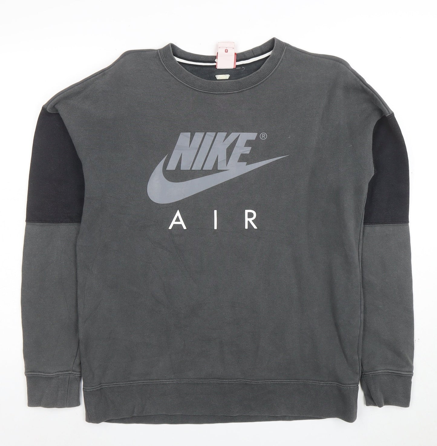 Nike Men's Grey Air Logo Crew Neck Sweatshirt Size M