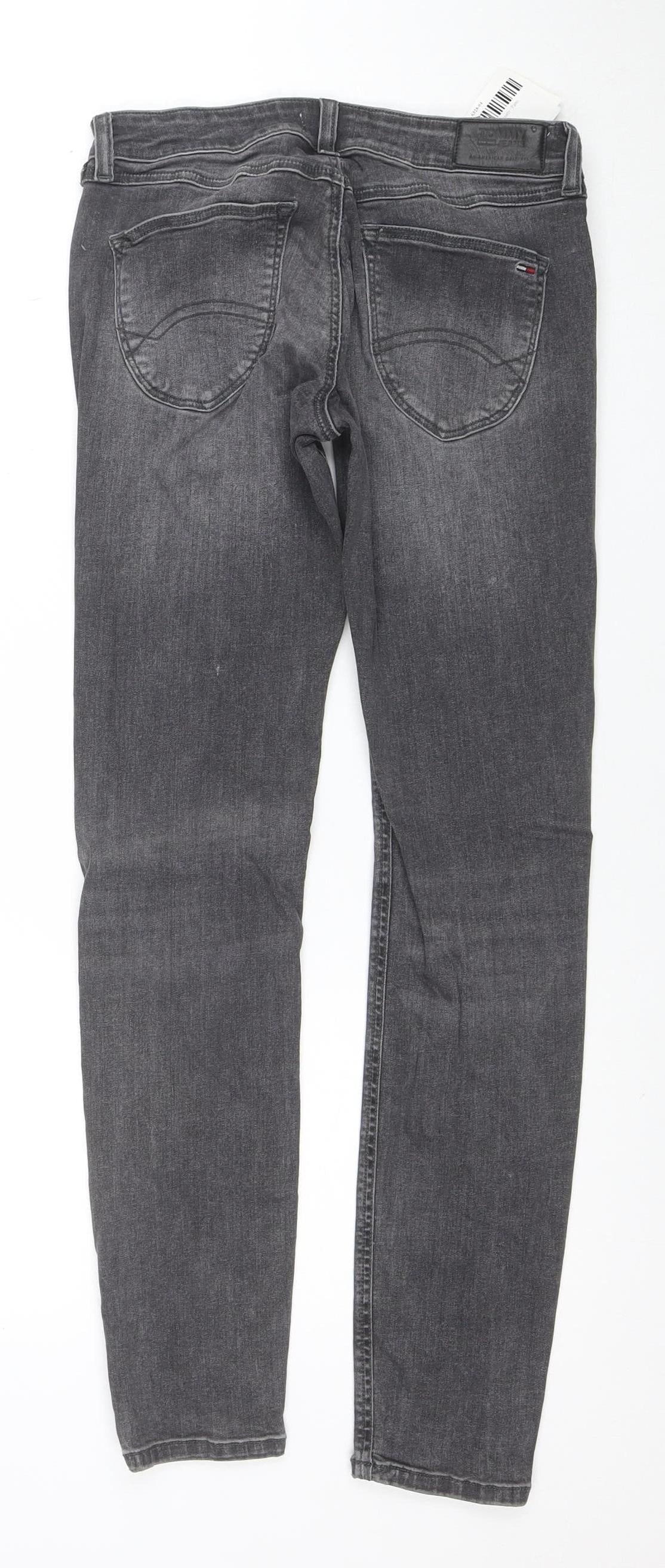 Tommy Jeans Women's Grey Skinny Denim Jeans Size 10 (27/30)
