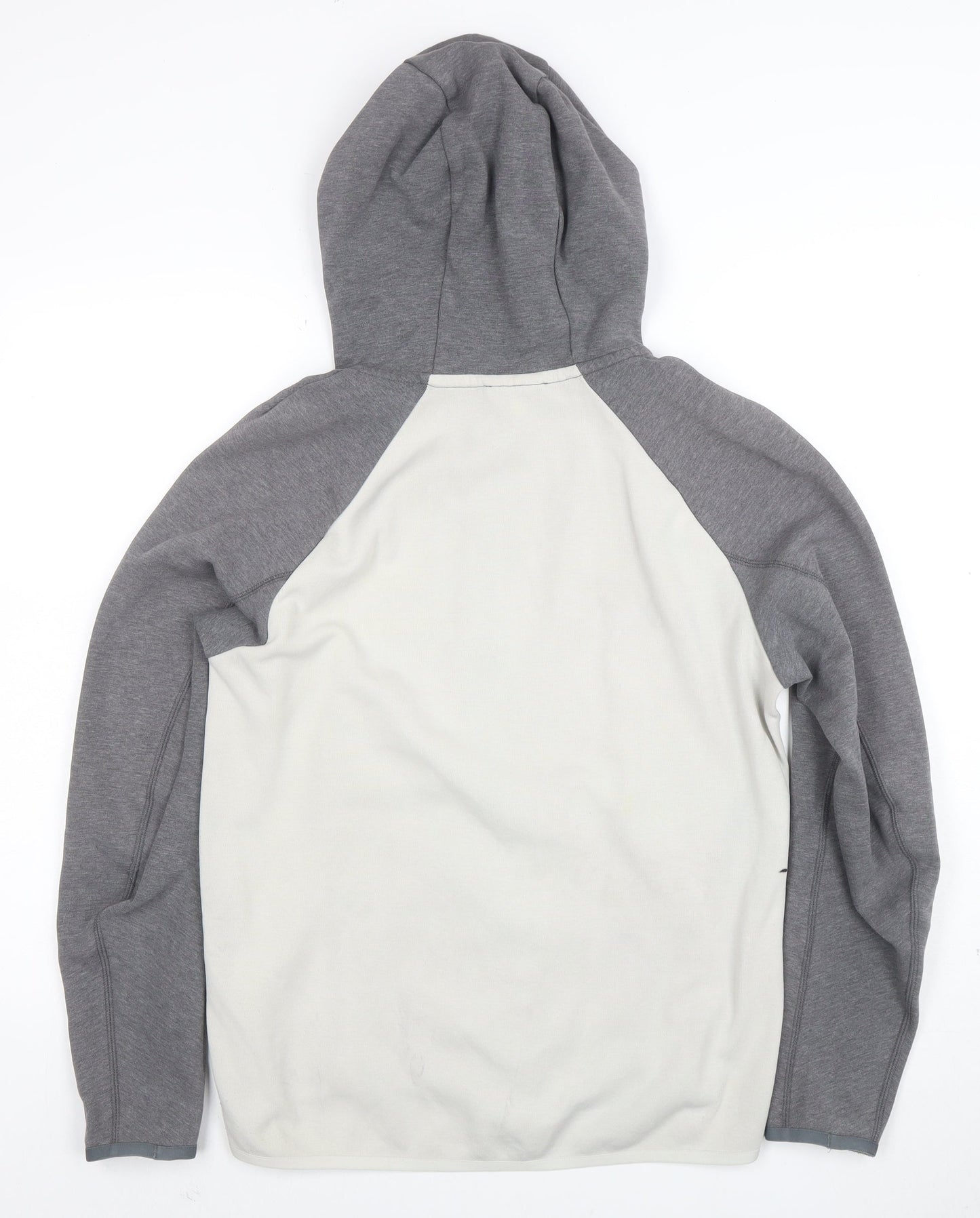 Nike Men's Grey Full Zip Hoodie Size S Regular Fit Cotton Blend