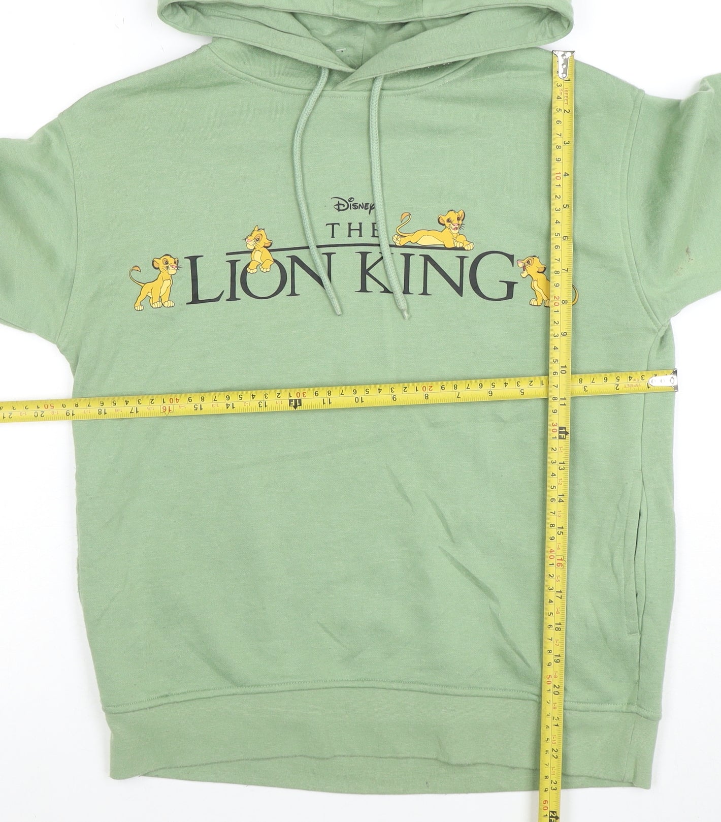 Disney Women Green The Lion King Pullover Hoodie 2XS