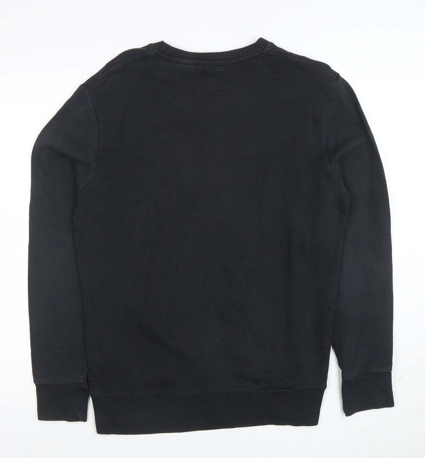 Levi's Men's Black Crew Neck Logo Sweatshirt Size S Regular Fit