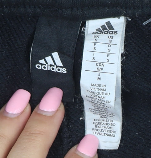 Adidas Mens Black Jogger Trousers Size S Polyester Blend