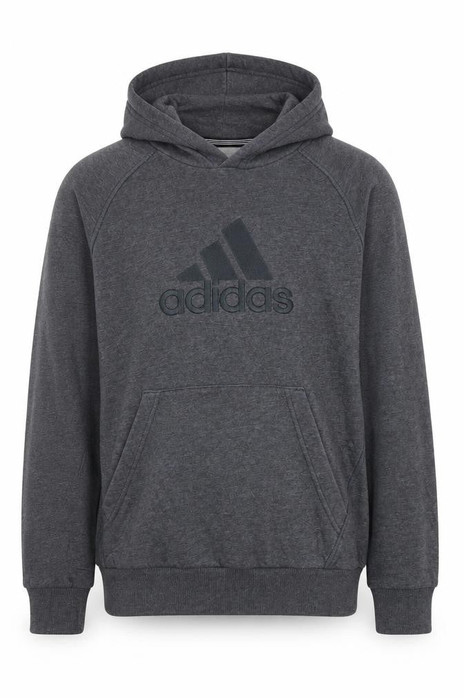 Adidas Boys Grey Pullover Hoodie 13-14 Years Performance Essentials