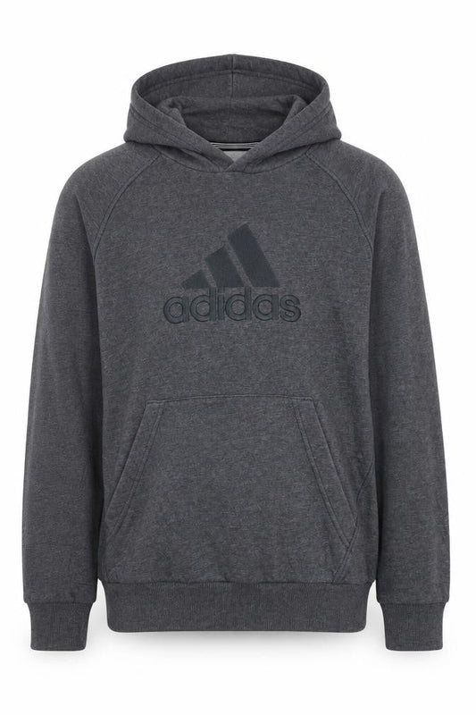 Adidas Boys Grey Pullover Hoodie 13-14 Years Performance Essentials
