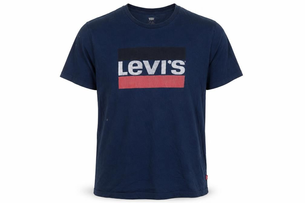Levi's Men's Blue XL Logo Graphic Cotton T-Shirt