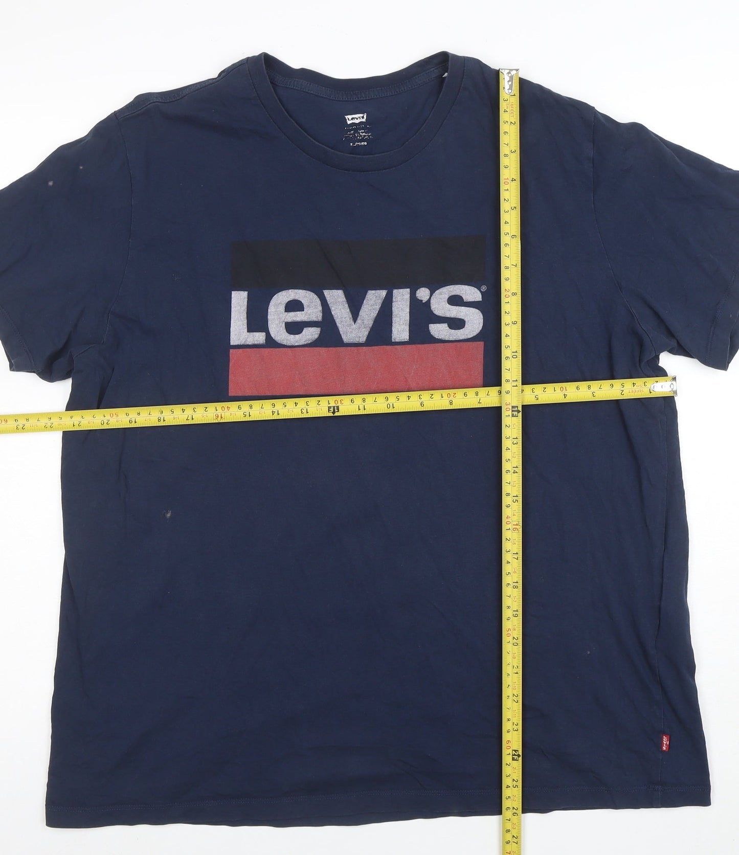 Levi's Men's Blue XL Logo Graphic Cotton T-Shirt