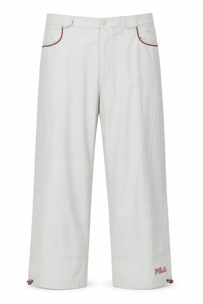 Fila Men Grey XL Lightweight Nylon Casual Trousers