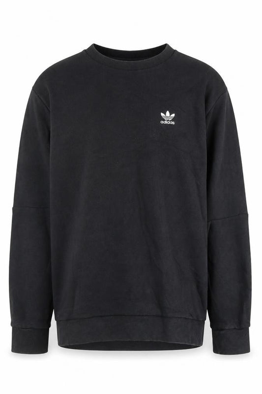Adidas Mens Black Crew Neck Pullover Sweatshirt S