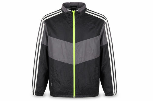 adidas Boys Black ClimaProof Track Jacket 14 Years Full Zip Sports Top