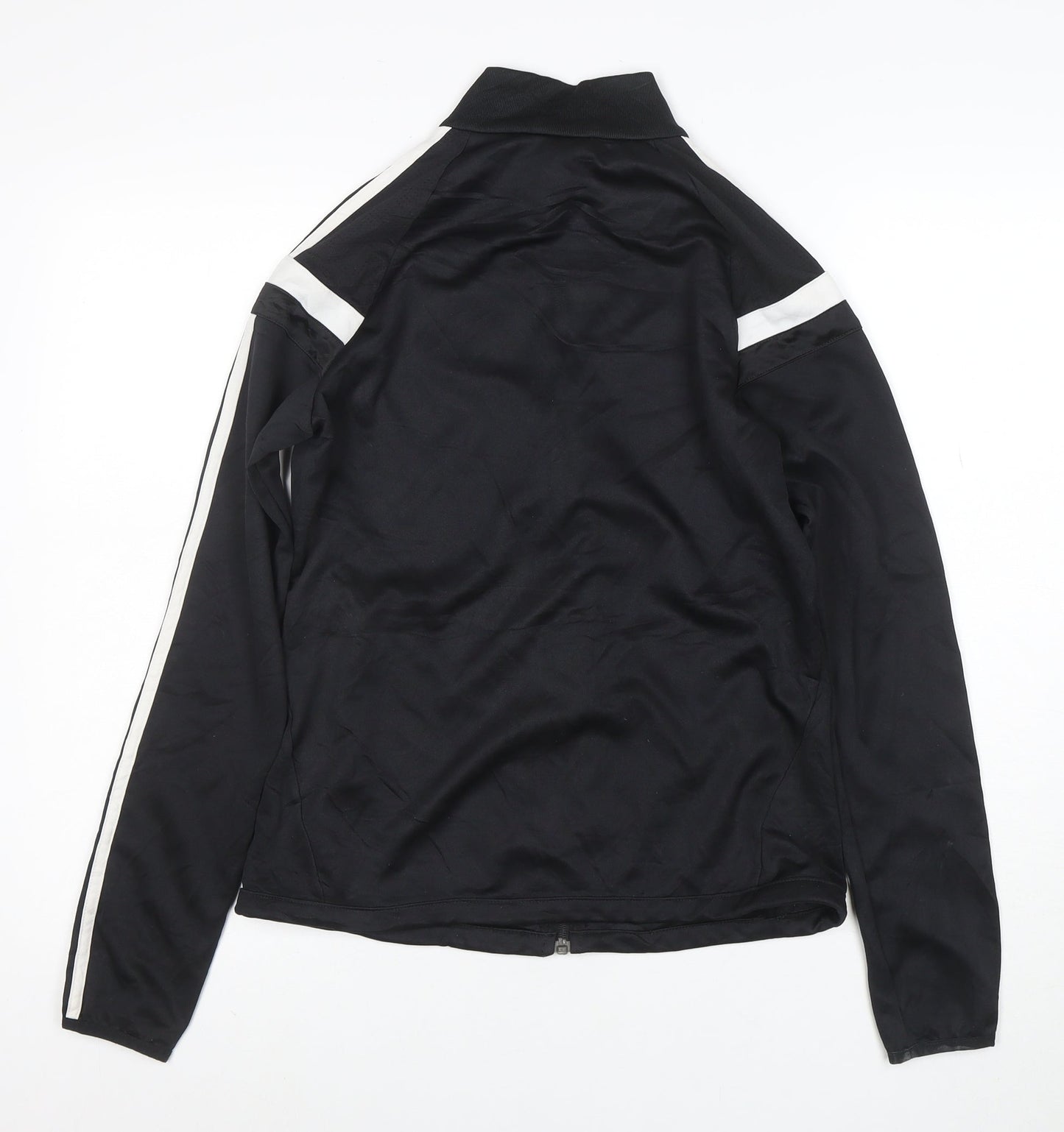 Adidas Women Black Full Zip Ajax Hoodie S ClimaCool Polyester