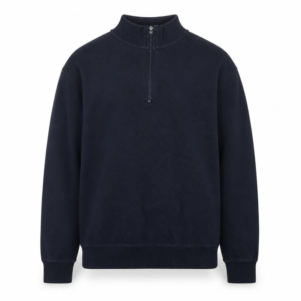 John Partridge Men’s Blue 1/2 Zip Cotton Sweatshirt Size L