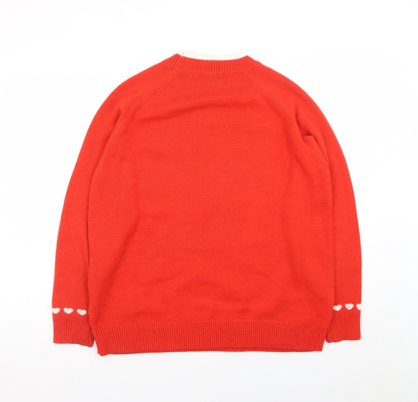 Marks and Spencer Women Red Dog Christmas Jumper M Pullover Knit