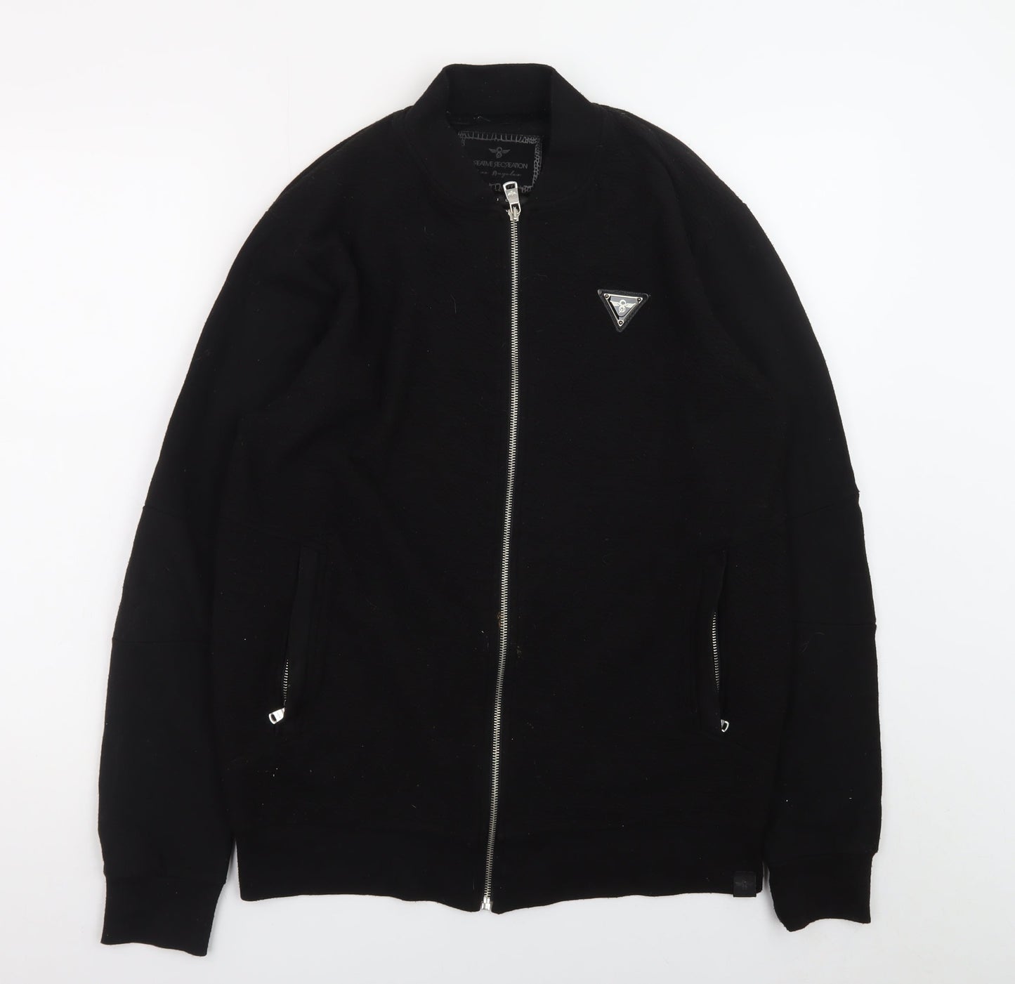 Creative Recreation Men's Black Bomber Jacket Size M Full Zip