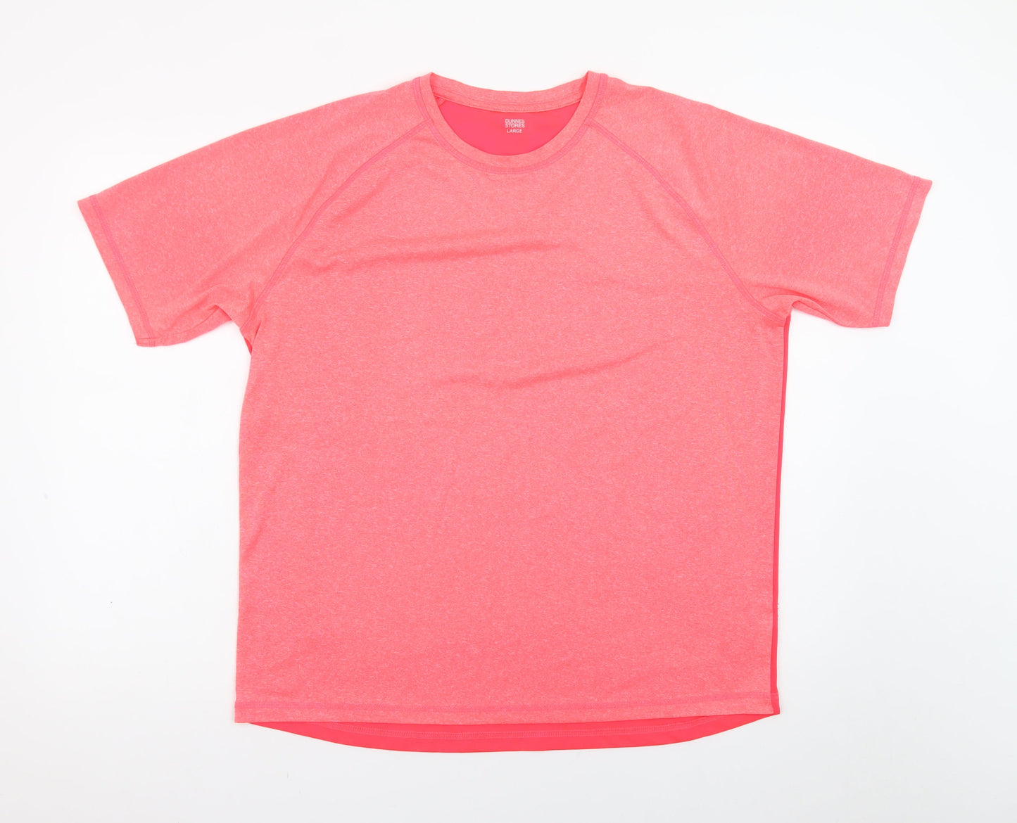 Dunnes Stores Womens Pink Short Sleeve Basic T-Shirt Size L