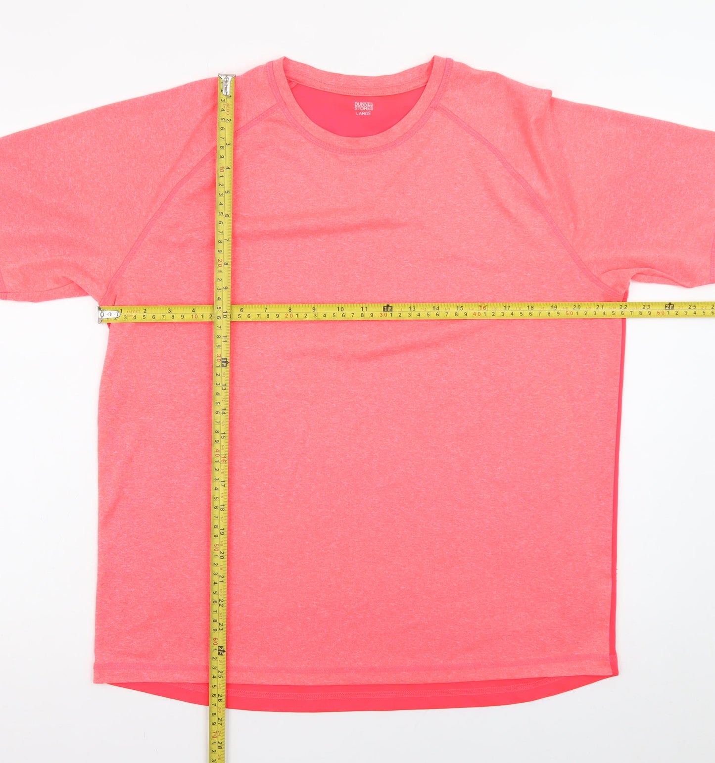 Dunnes Stores Womens Pink Short Sleeve Basic T-Shirt Size L