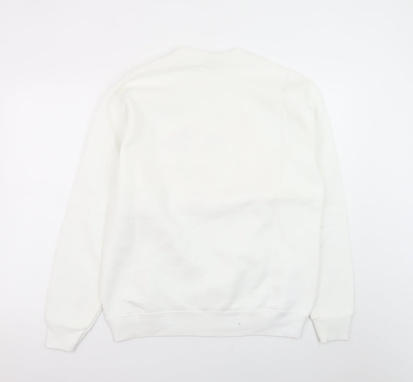 Lee Women White Minnesota Snowman Heavyweight Sweatshirt M