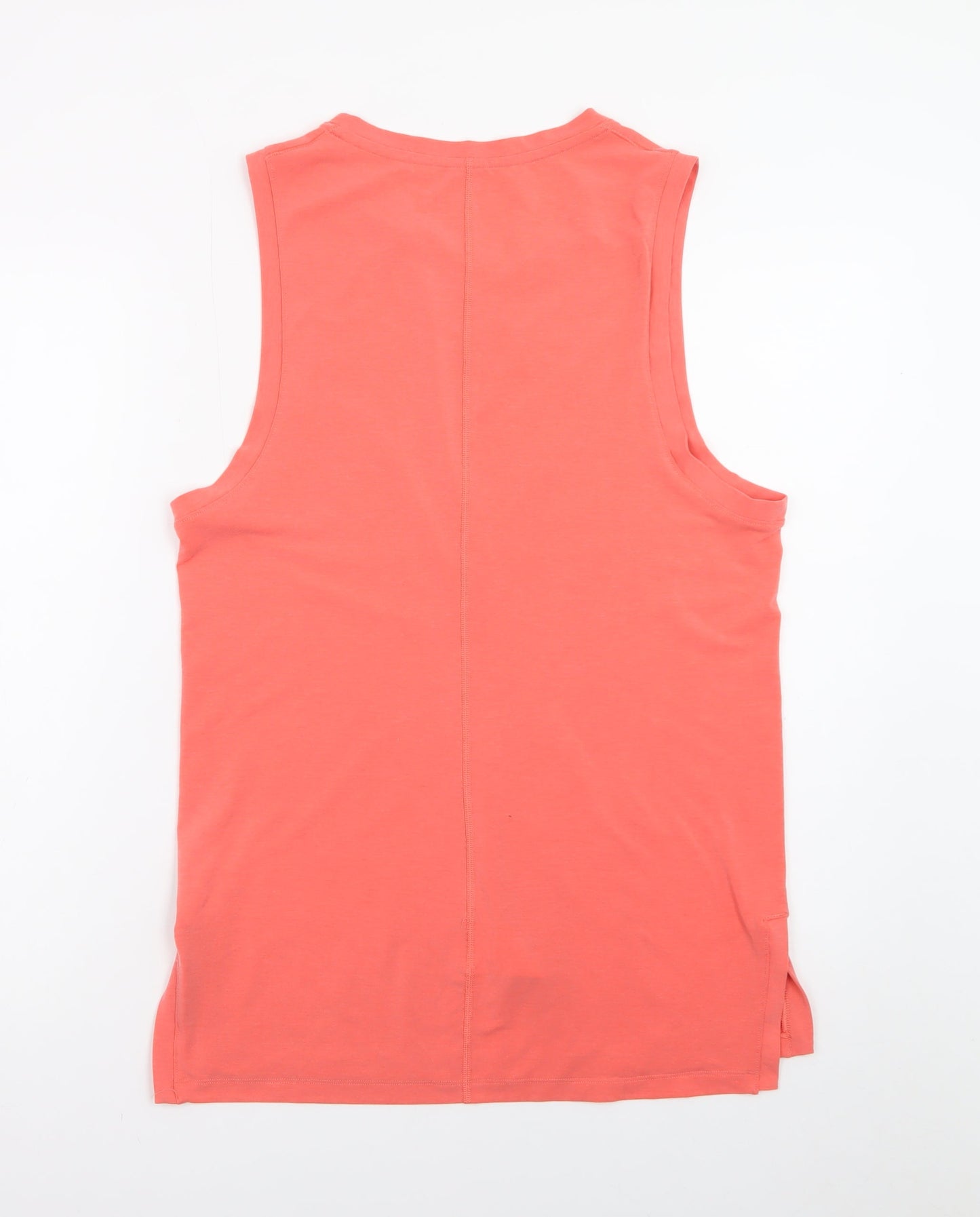 Nike Men's Orange Dri-FIT Slim Fit Sleeveless Gym Tank Top Size S