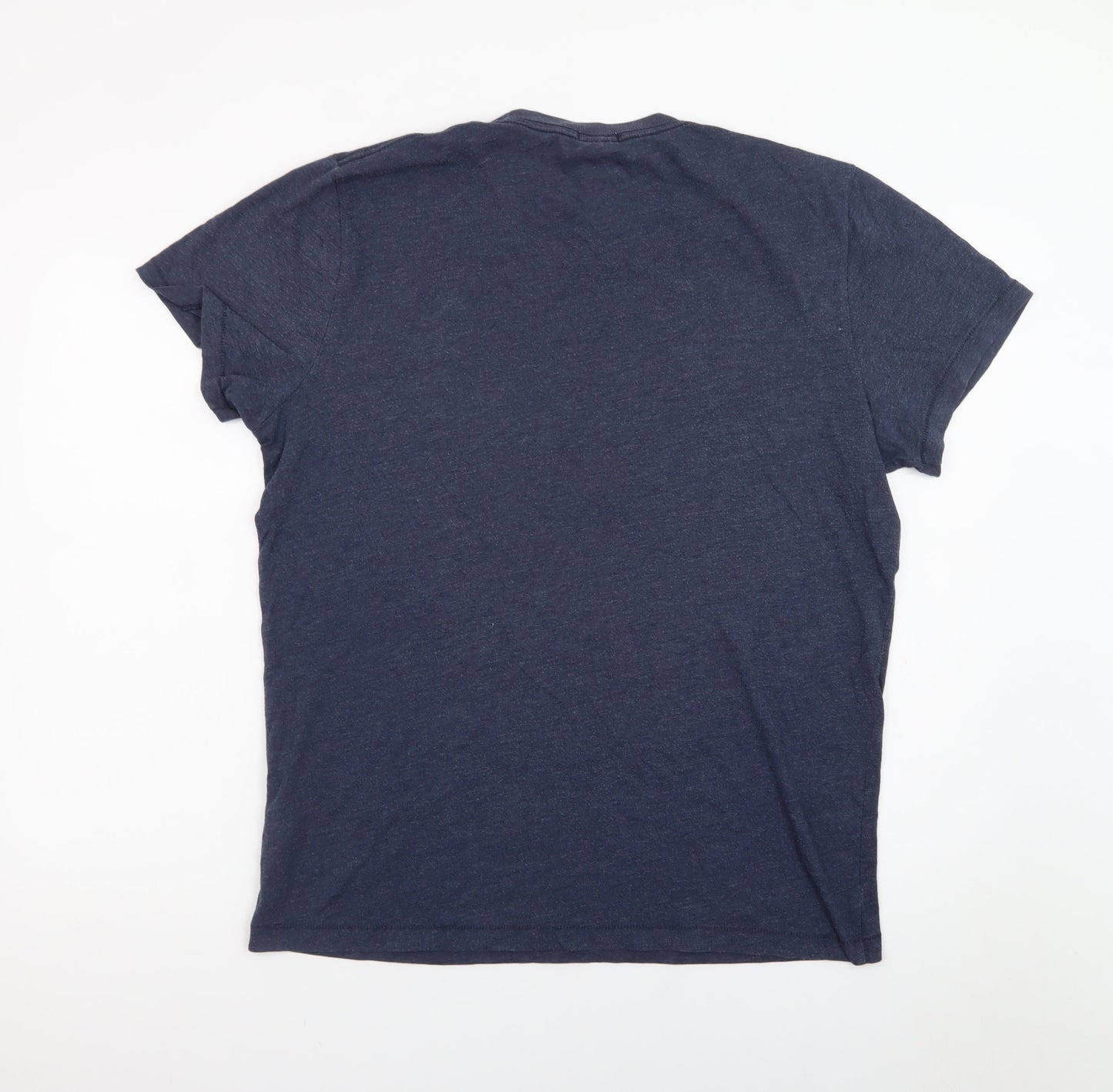 Abercrombie & Fitch Men's Blue XL Muscle Fit Crew Neck T-Shirt