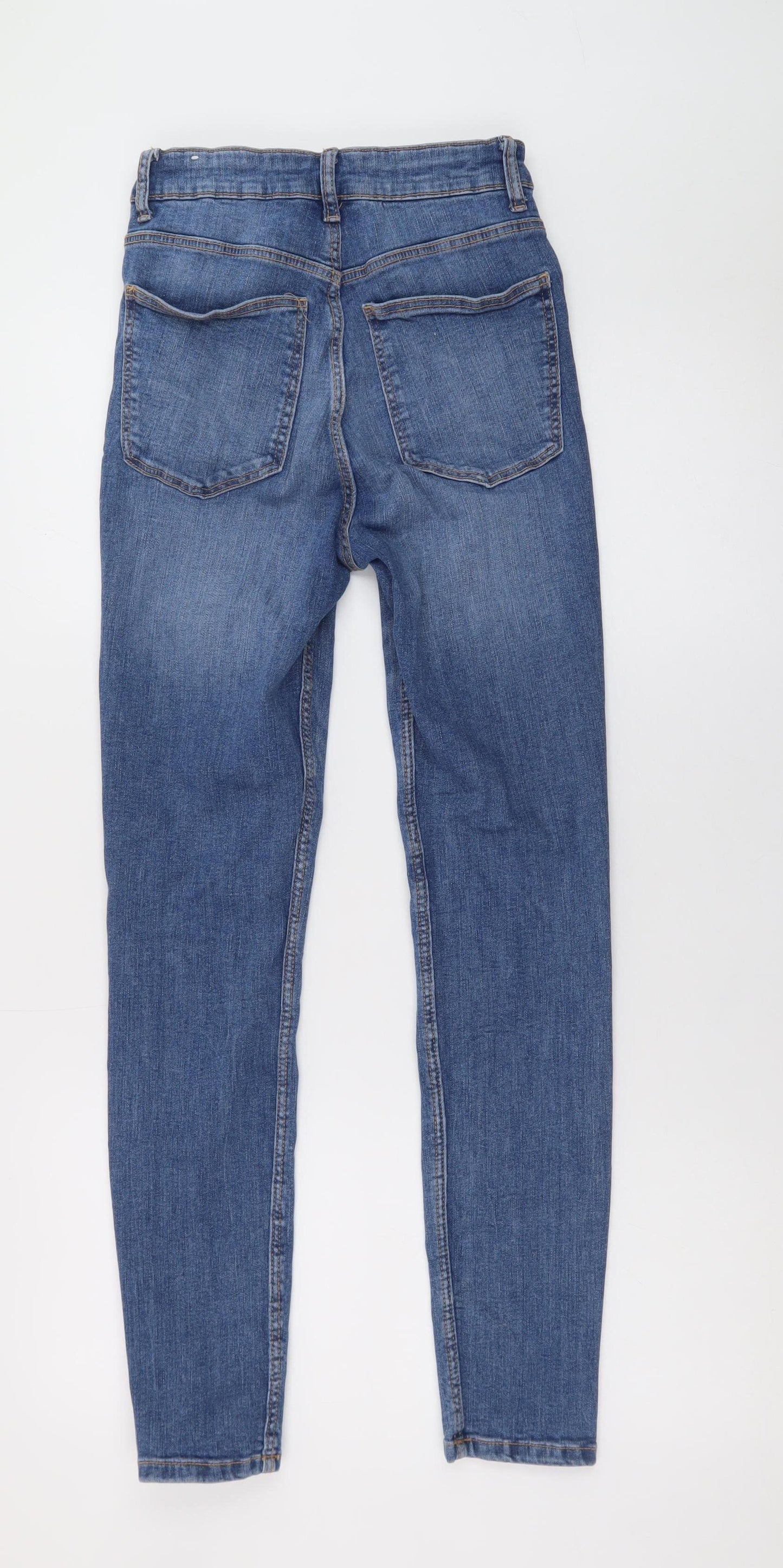 Zara Women Blue Size 10 Skinny Mid Rise Stretch Denim Jeans