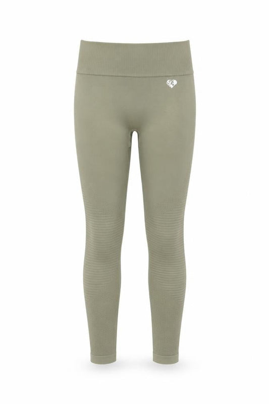 Women's Best Green Seamless High Waist Ankle Leggings Medium