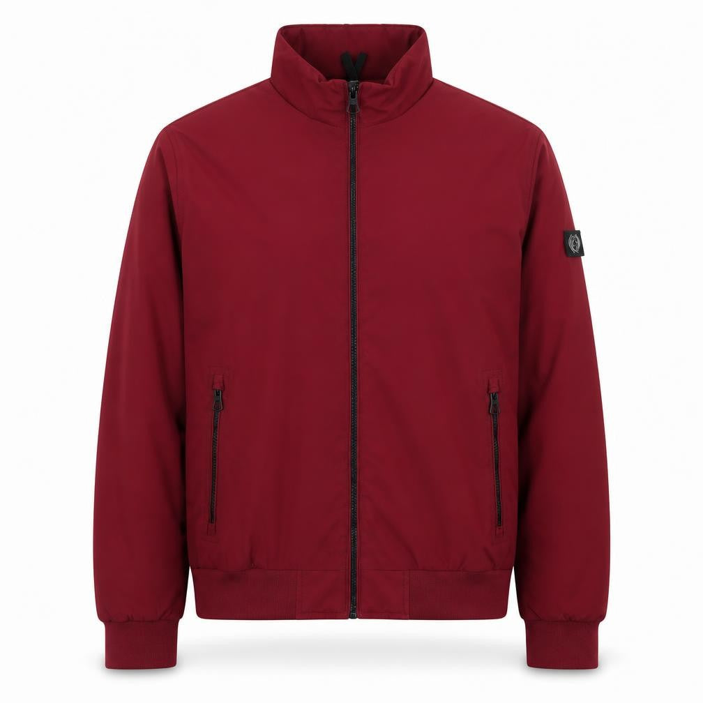Lerros Men's Red Bomber Jacket L Full Zip Softshell Casual