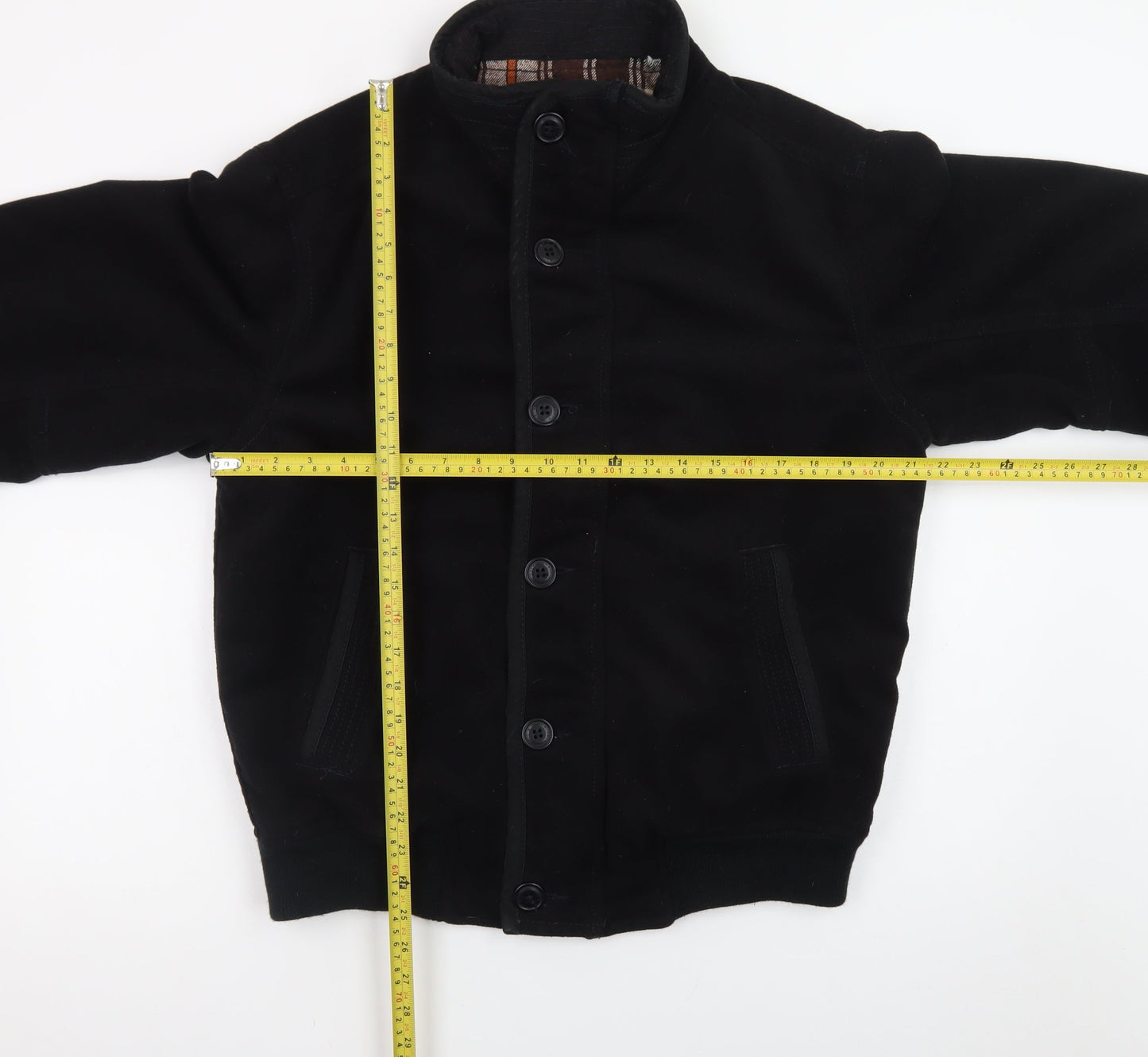 Abercrombie & Fitch Men's Black Wool Bomber Jacket Size M