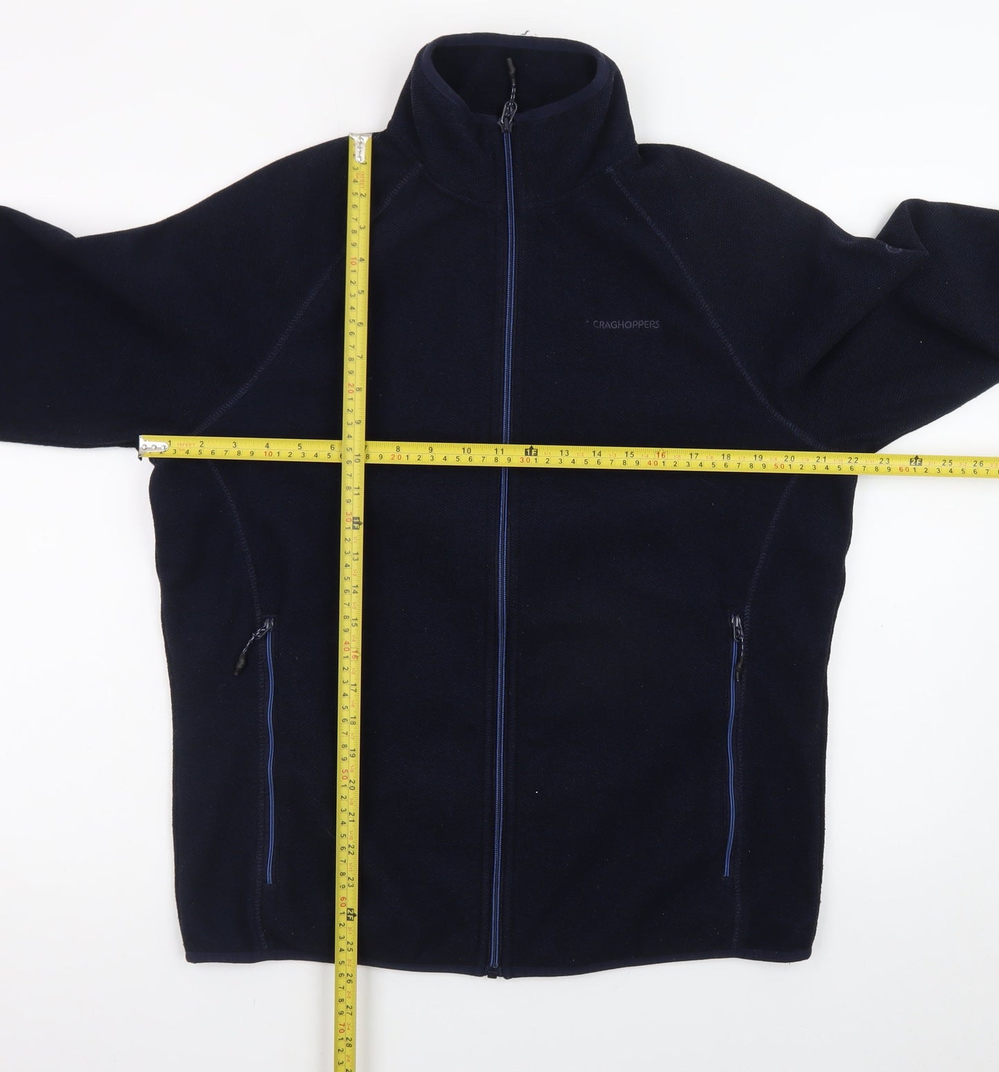 Craghoppers Men's Blue Fleece Full Zip Outdoor Jacket Size M