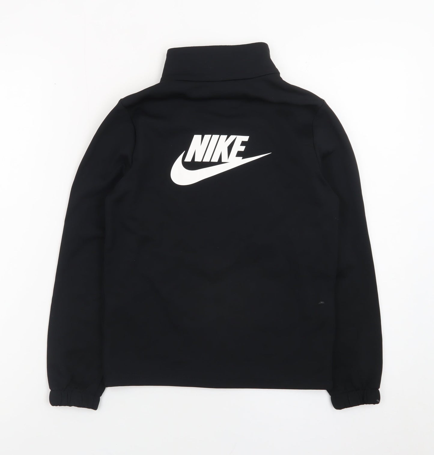 Nike Boys Black Track Jacket Small 128-137cm Full Zip Sportswear