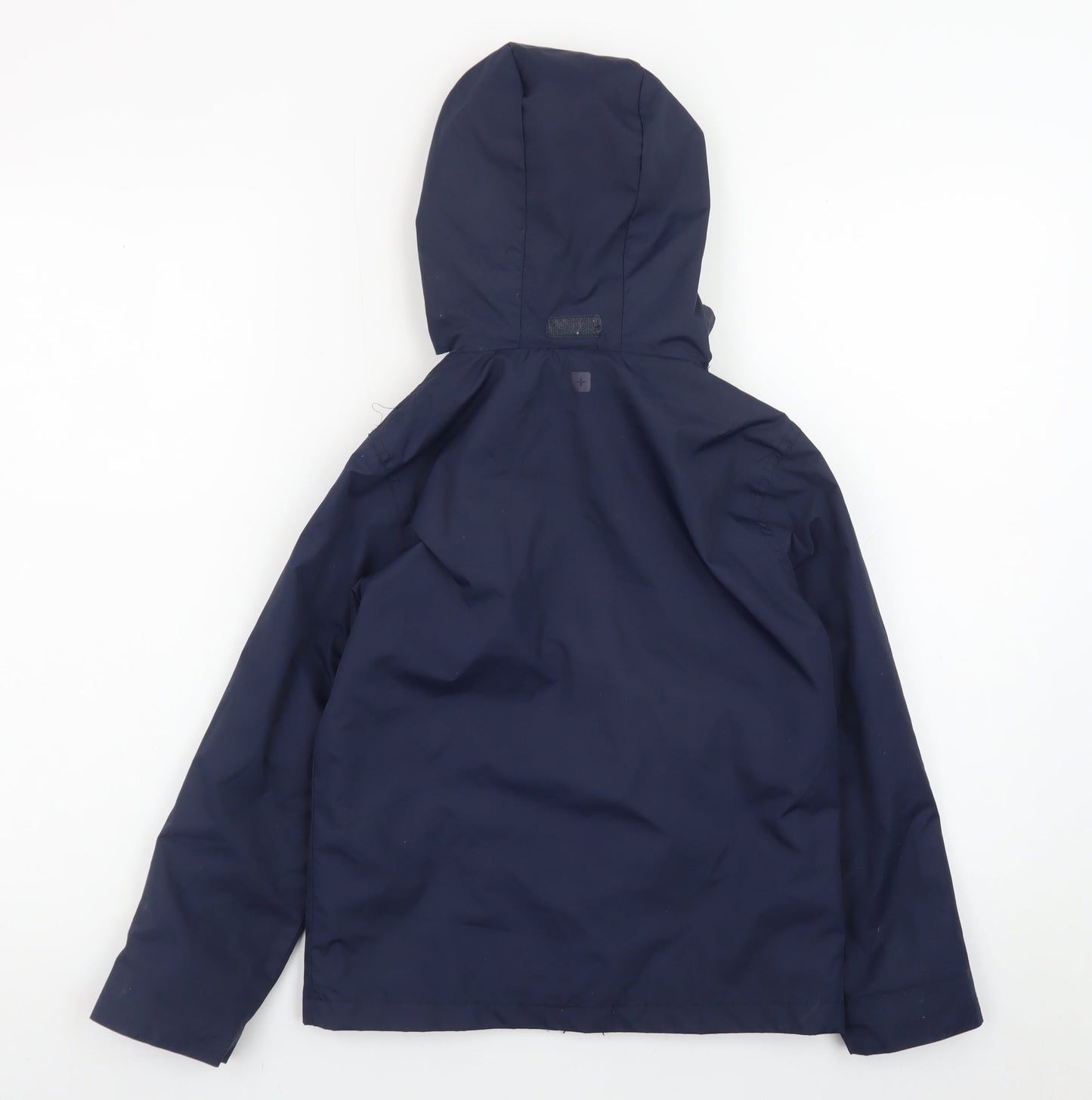 Mountain Warehouse Boys Navy Waterproof Hooded Rain Coat 7-8 Years