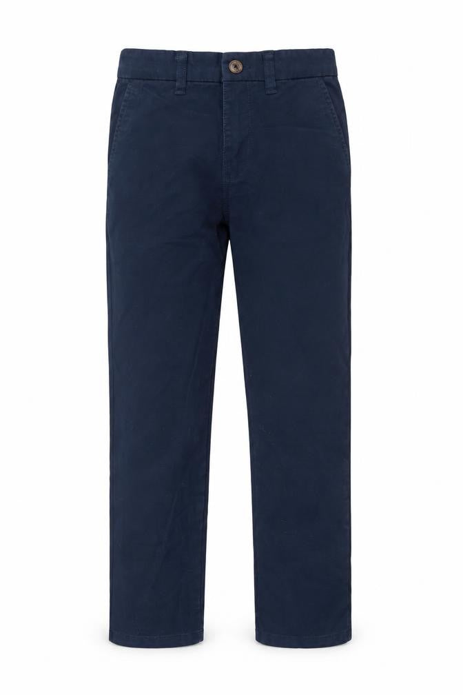 Dunnes Stores Boys Blue Chino Trousers 9-10 Years Regular Fit