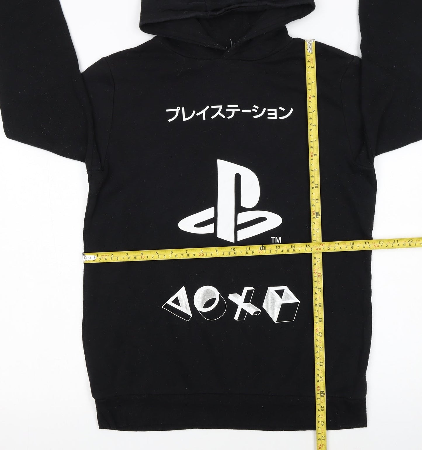 PlayStation Boys Black Pullover Hoodie 14-15 Years Hooded Sweatshirt