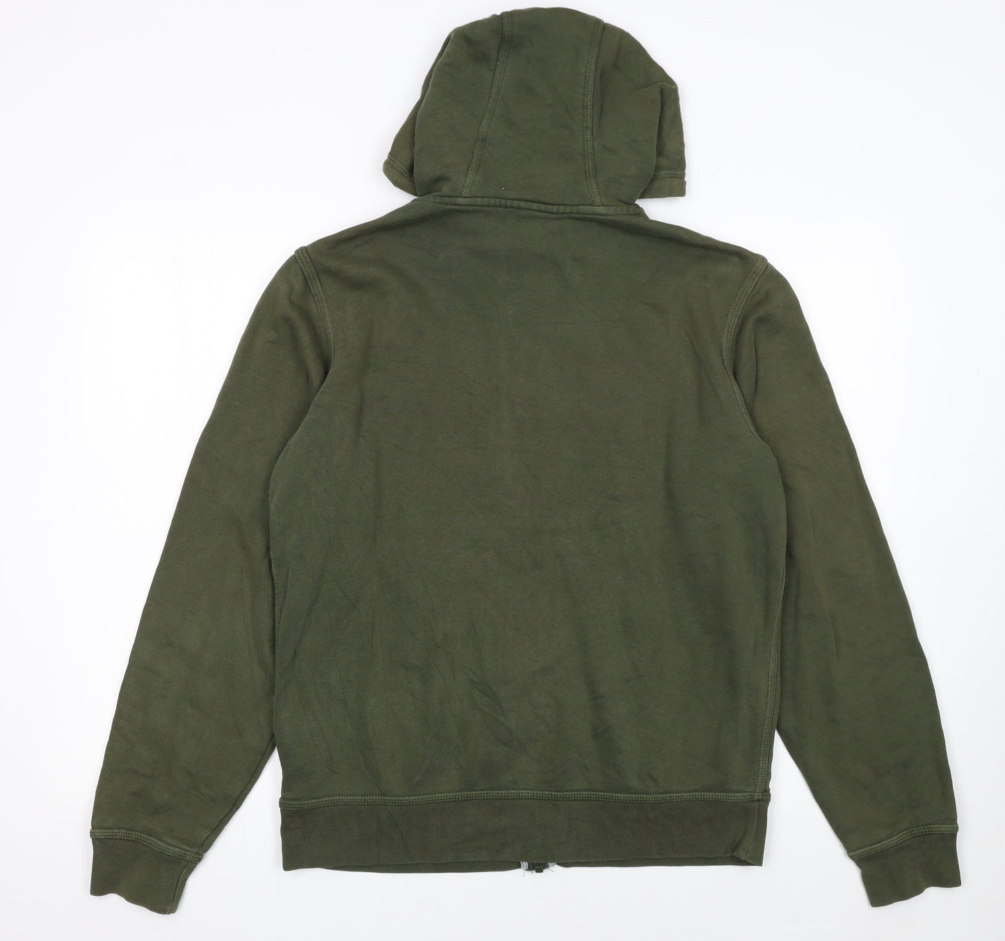 Nike Men's Green Full Zip Hoodie M Regular Fit Sportswear
