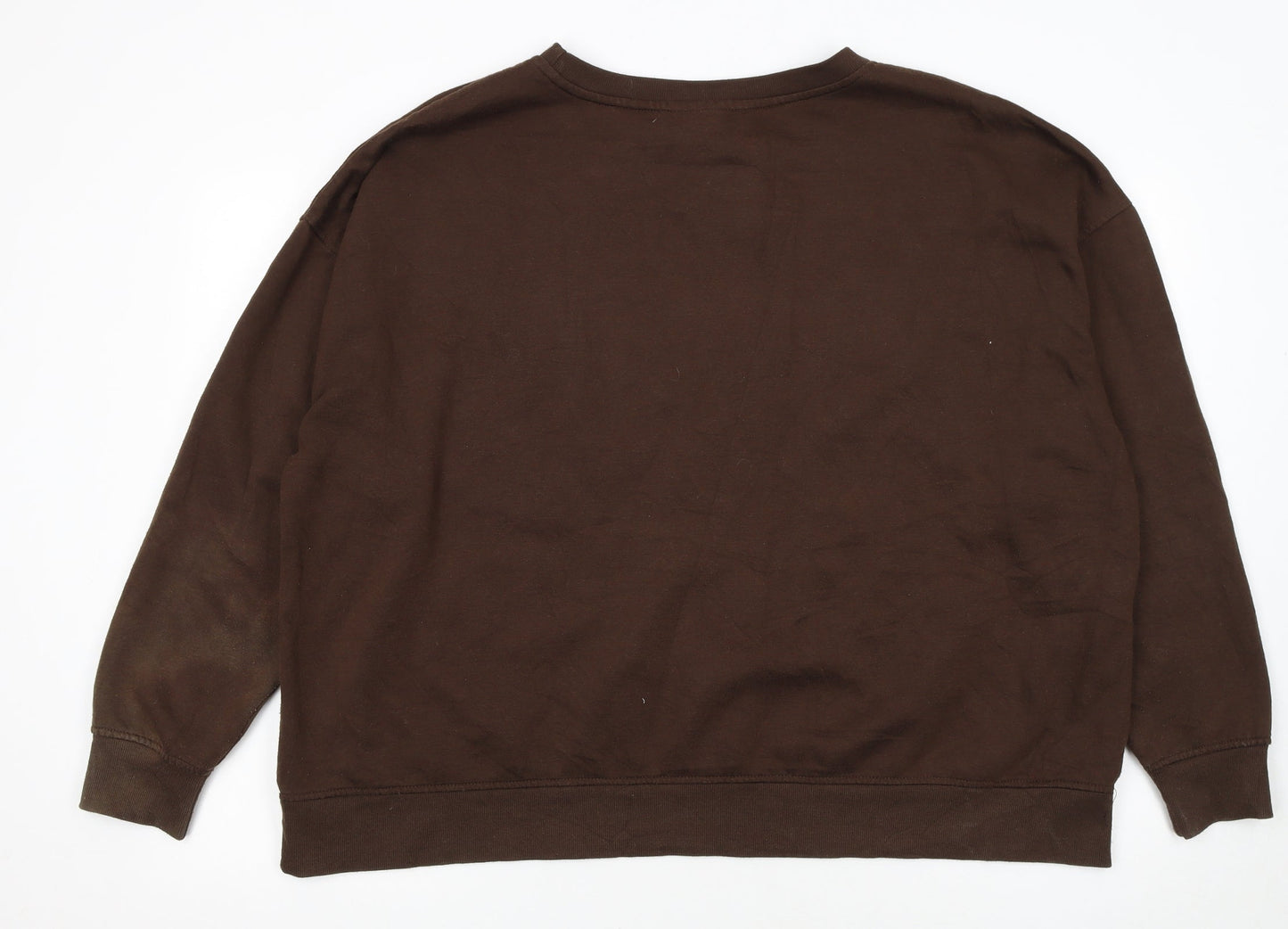 Disney Women’s Brown Bambi Sweatshirt 2XL Pullover Cotton Blend
